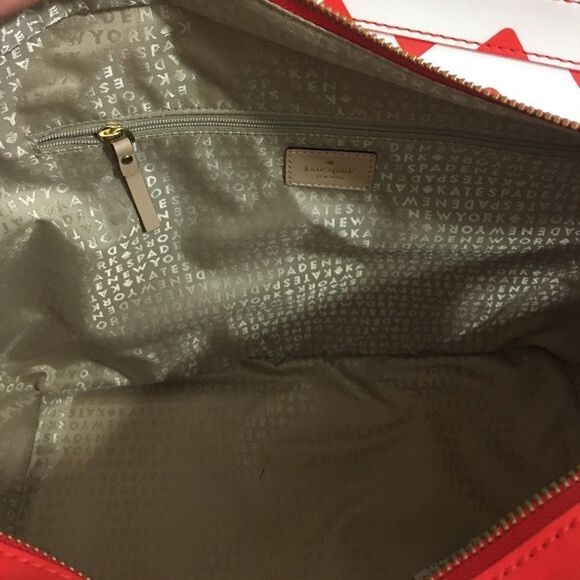 NWT Kate Spade South of the Border Med. Harmony Tote Maraschino Chevron #ChicBag - Picture 5 of 8